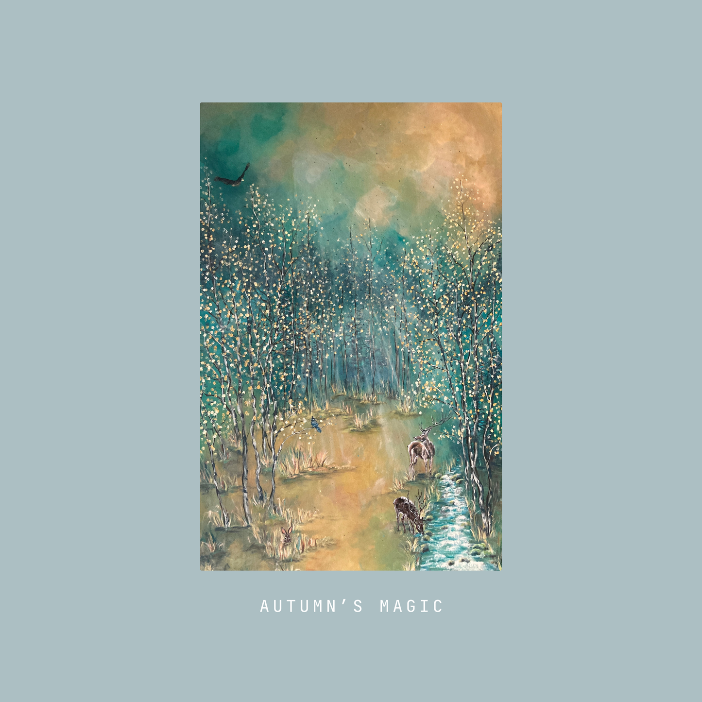 "Autumn's Magic" - Original acrylic on canvas 24 x 36