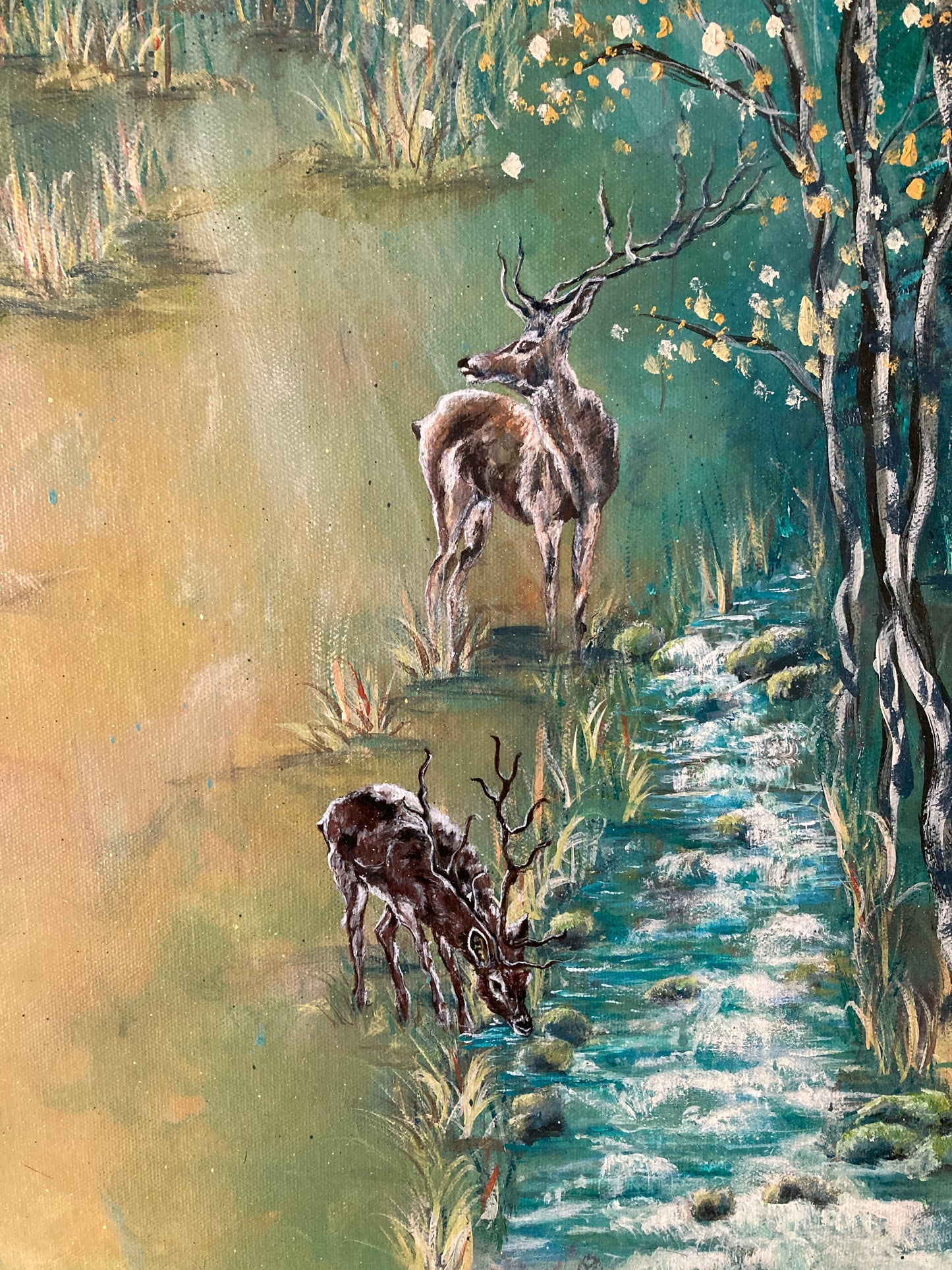 "Autumn's Magic" - Original acrylic on canvas 24 x 36