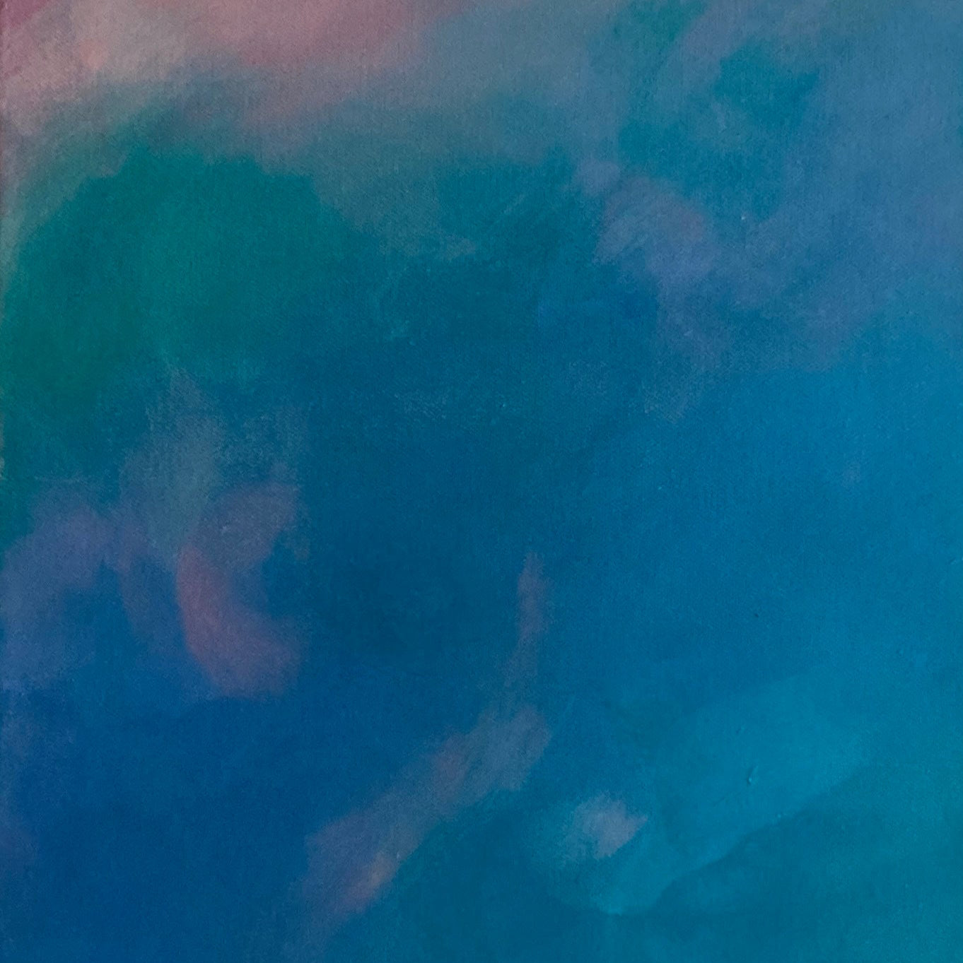 Abstract gradient acrylic pattern with hues of pink and blue colors