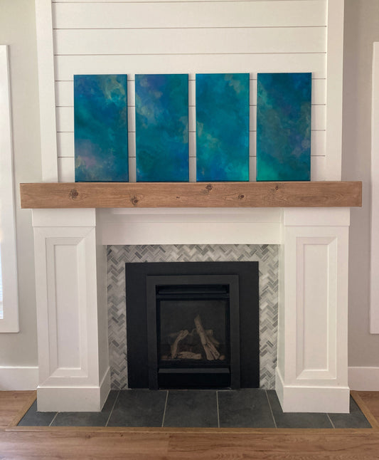 "A Force, Endless and Unrelenting" Quadriptych- Fine Art Giclee Canvas Prints - Pre-Order