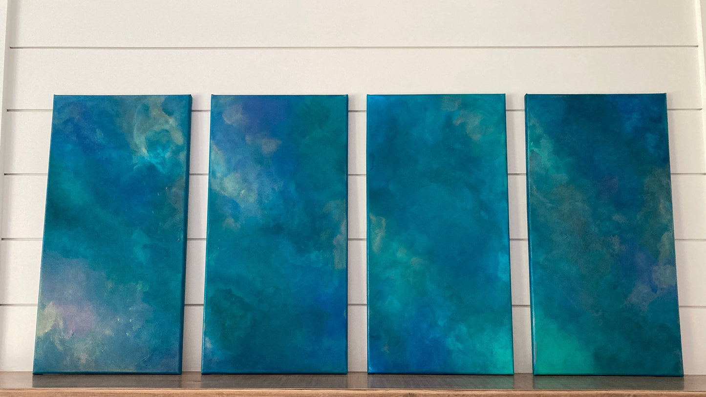 "A Force, Endless and Unrelenting" Quadriptych- Fine Art Giclee Canvas Prints - Pre-Order
