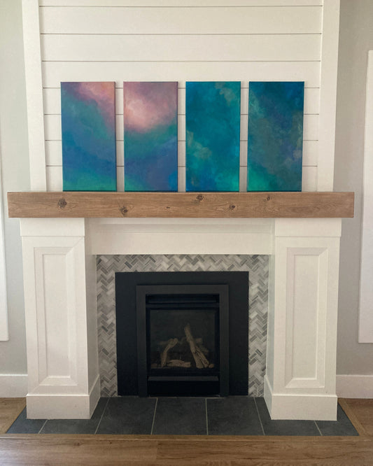 "A Dancing, Sentimental Aurora" Diptych - Fine Art Giclee Canvas Prints - Pre-Order