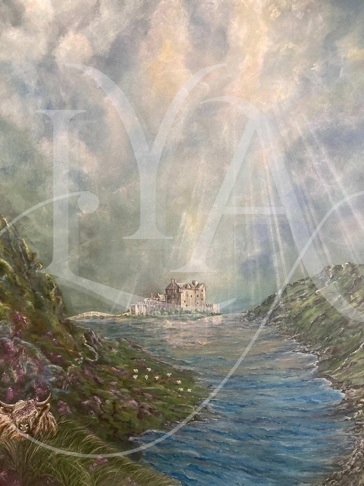 "A Scottish Tale of Hope"  - Original acrylic on canvas - 30" x 40" inches - Sold
