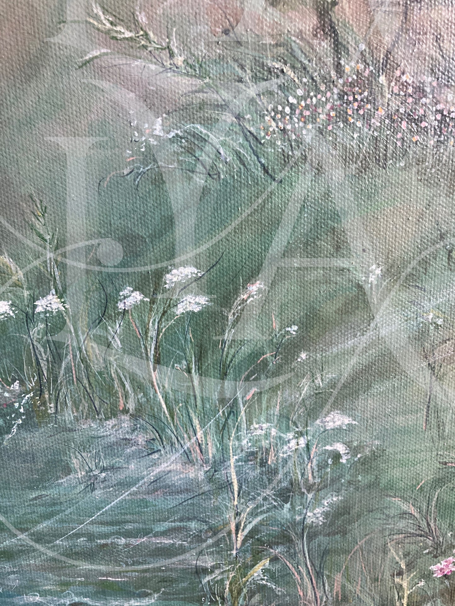 "Winds of Chance" a retelling of the Secret Garden - Original acrylic on canvas - 30" x 40" inches