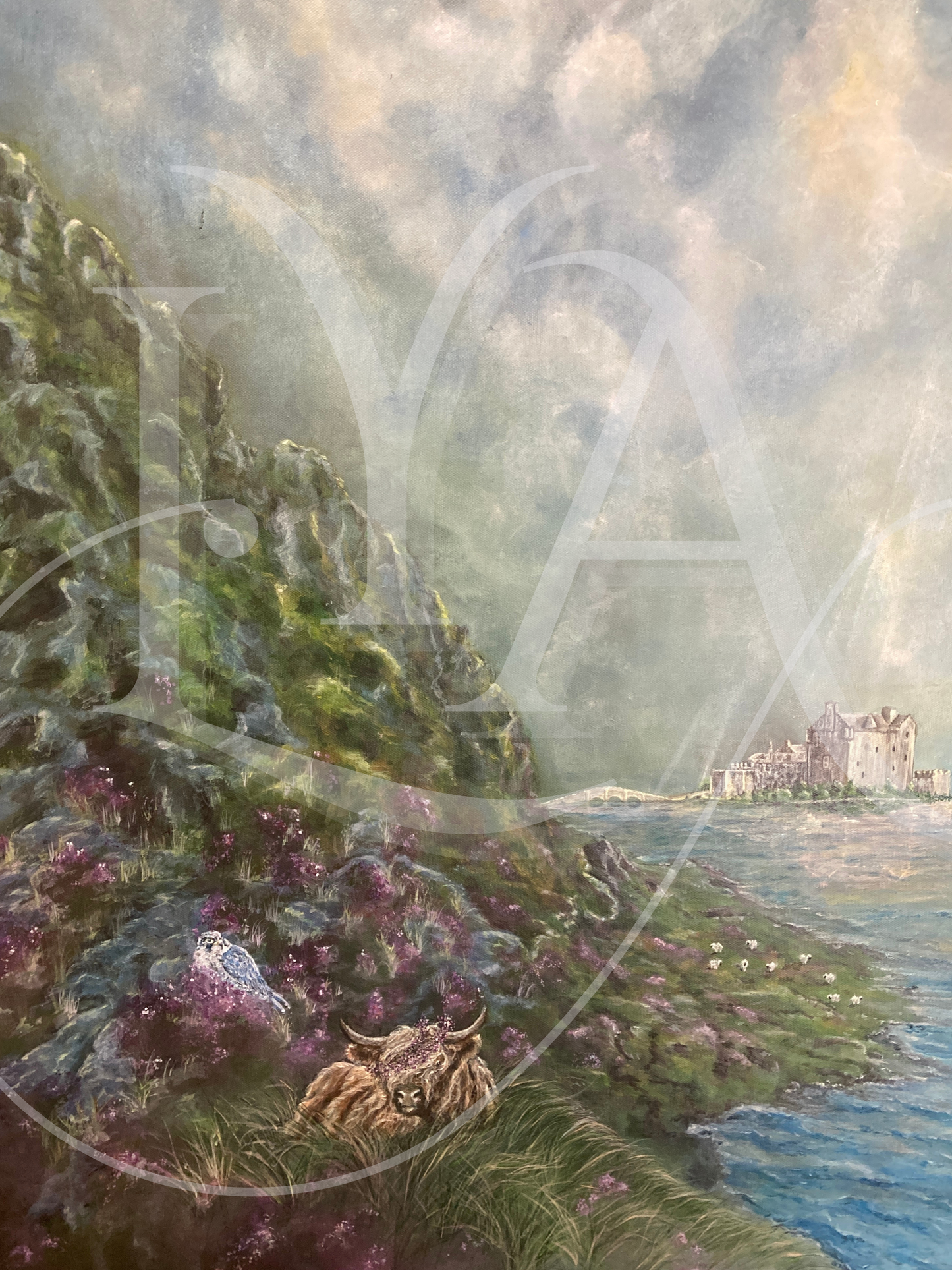 "A Scottish Tale of Hope"  - Original acrylic on canvas - 30" x 40" inches - Sold