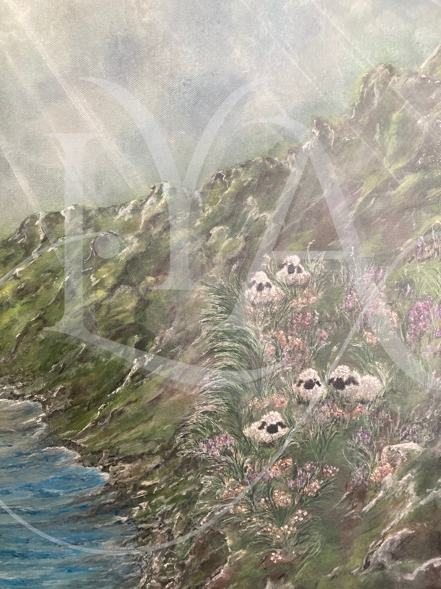 "A Scottish Tale of Hope"  - Original acrylic on canvas - 30" x 40" inches - Sold