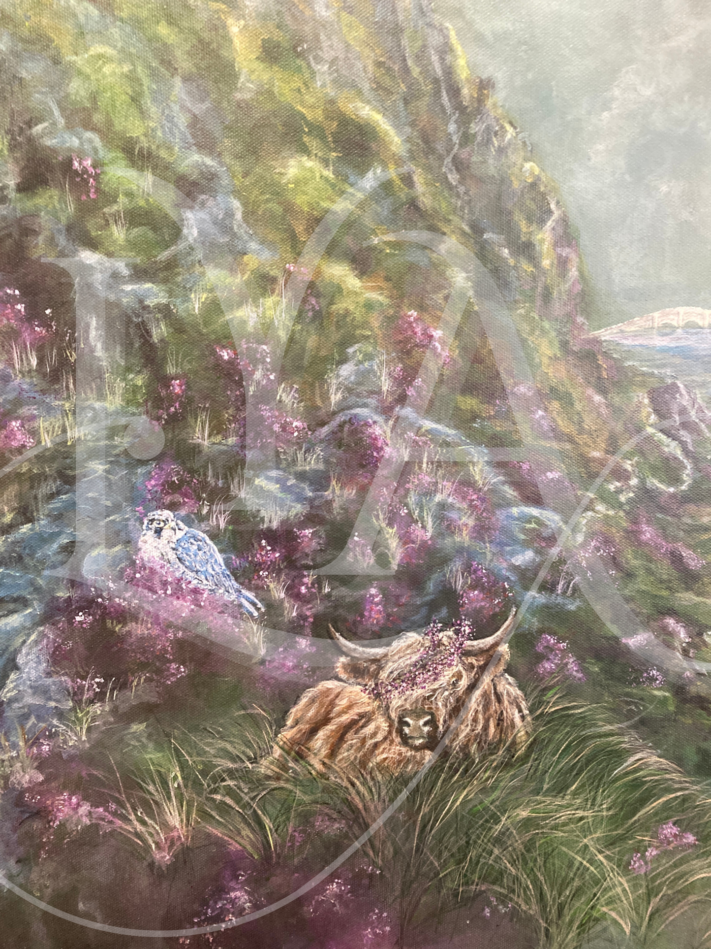 "A Scottish Tale of Hope"  - Original acrylic on canvas - 30" x 40" inches - Sold