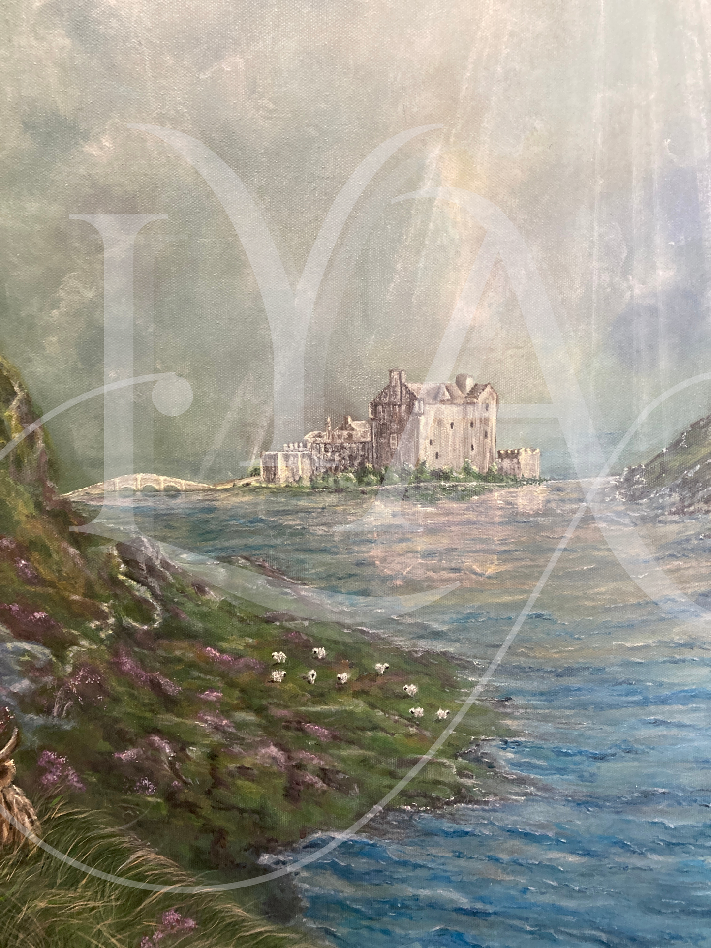 "A Scottish Tale of Hope"  - Original acrylic on canvas - 30" x 40" inches - Sold