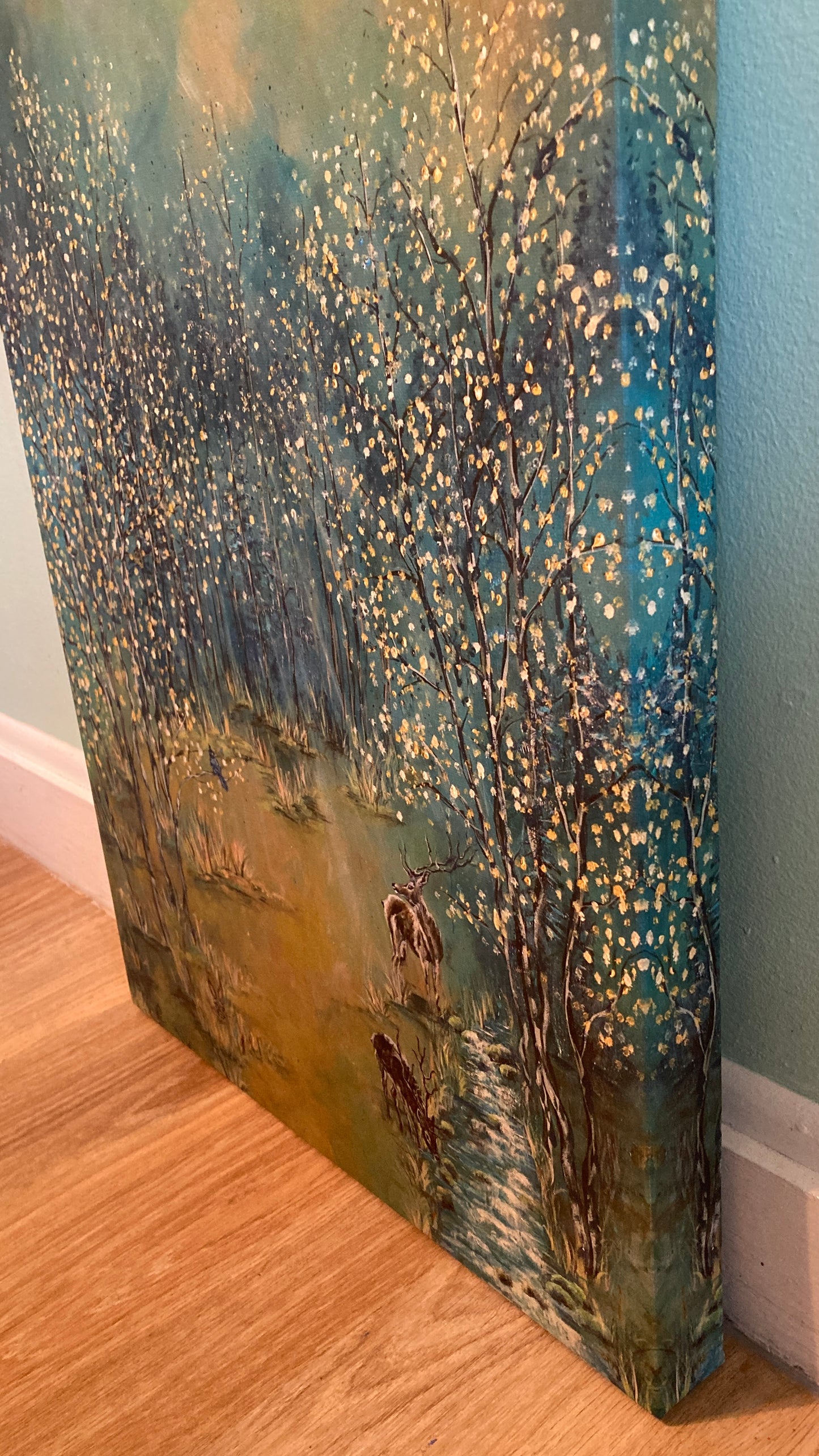 "Autumn's Magic" Aspen Meadow and Friends - LIMITED EDITION Fine Art Giclée Canvas Print