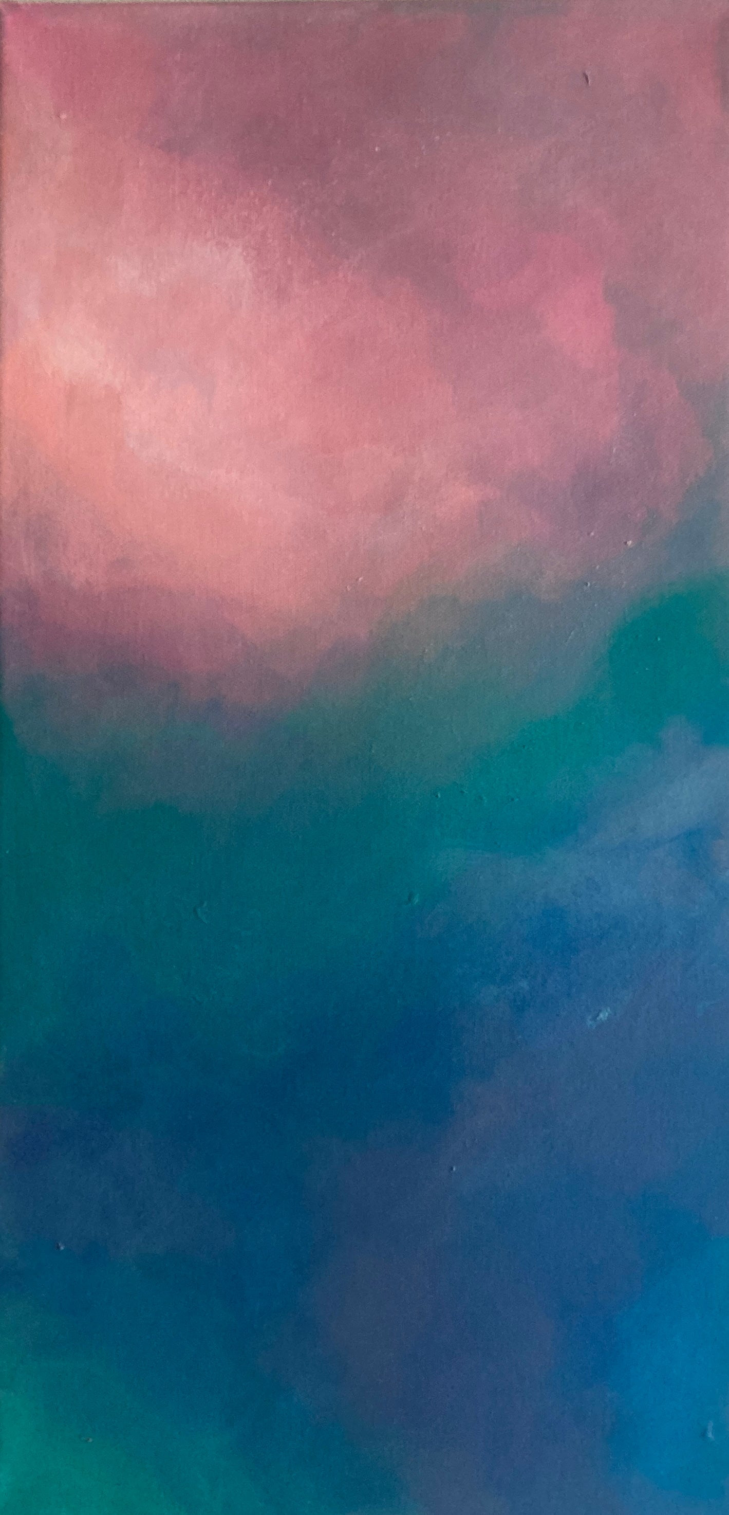 Abstract gradient acrylic pattern with hues of pink and blue colors