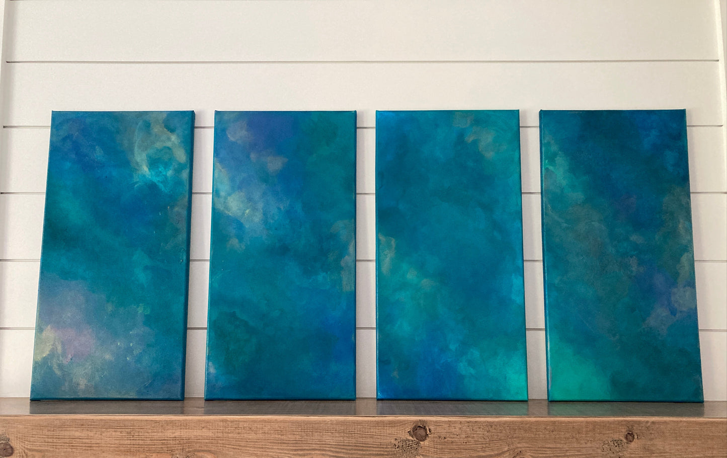 "A Force, Endless and Unrelenting" Quadriptych - Original Acrylic on Canvas