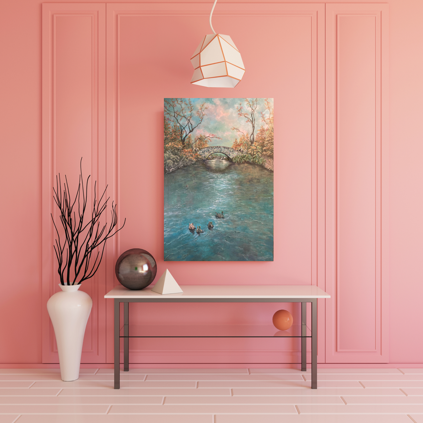"Autumn's Glow" Gapstow Bridge Central Park - LIMITED EDITION Fine Art Giclée Canvas Print